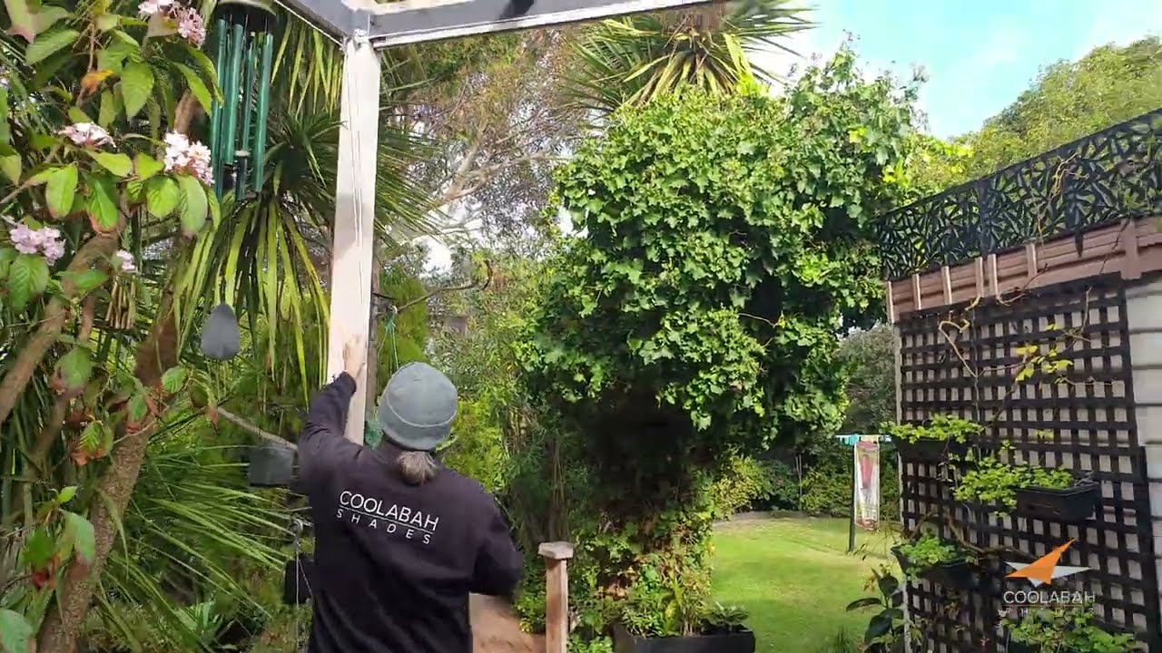 Pleated Patio Blind by Coolabah Shades YouTube