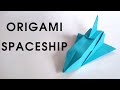 Origami spaceship tutorial  how to make a paper spaceship