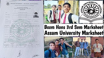 Assam University Bcom Hons 3rd Semester Marksheet 2021 | My Marksheet | @Navoneet Bhattacharjee