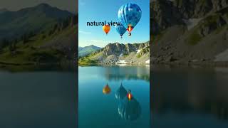 Flying Above Paradise 🎈🏞️ | Stunning Mountain Lake View #Shorts
