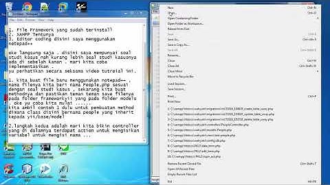 MVC Sederhana Dengan Framework YII 2