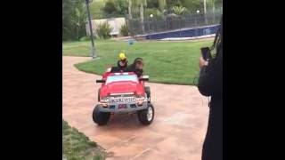 When a 3 yr old DRIVES better than you - King Cairo the Fire Fighter