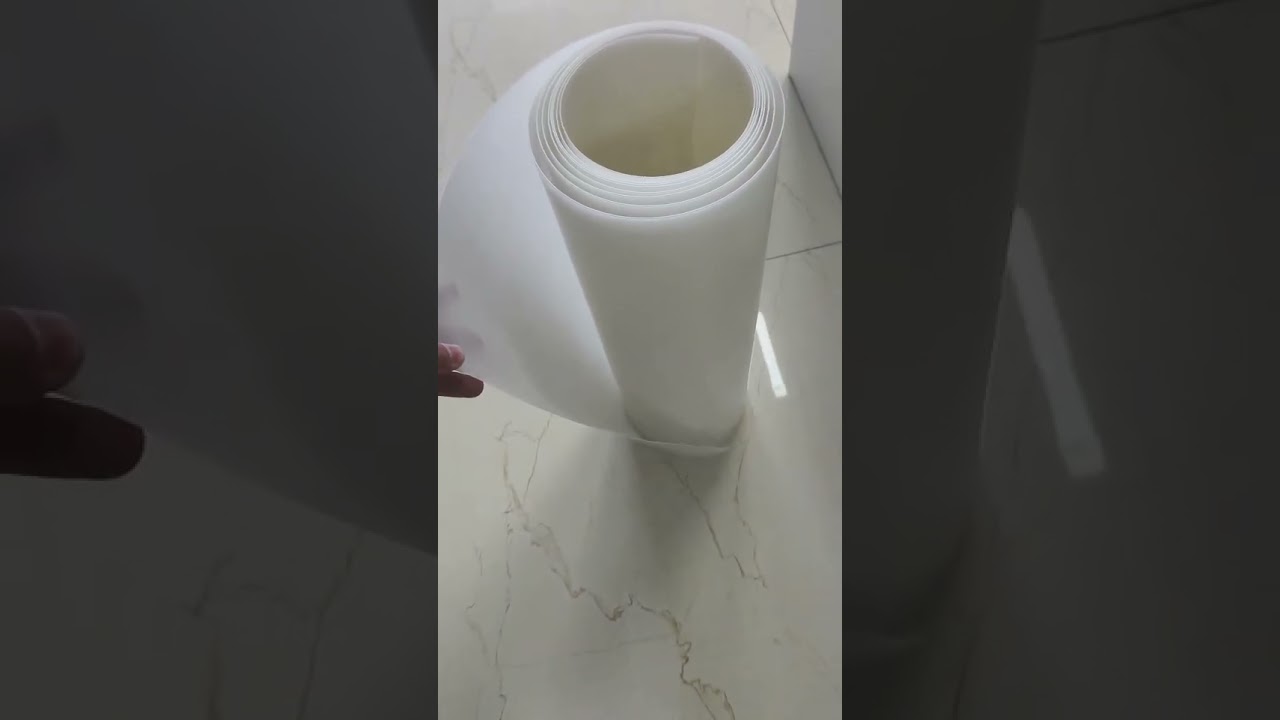 One- side glossy and one- side matte white PP rigid film for vaccum forming