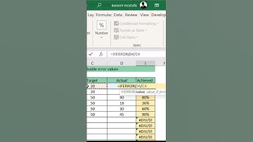 IFERROR function in Excel #shorts