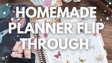 Homemade Planner Full Setup Flip Through ✨ 2025 Notebook Planner Setup #planwithme #diy
