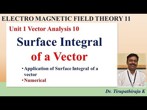 EMF11 Surface Integral of a Vector - YouTube