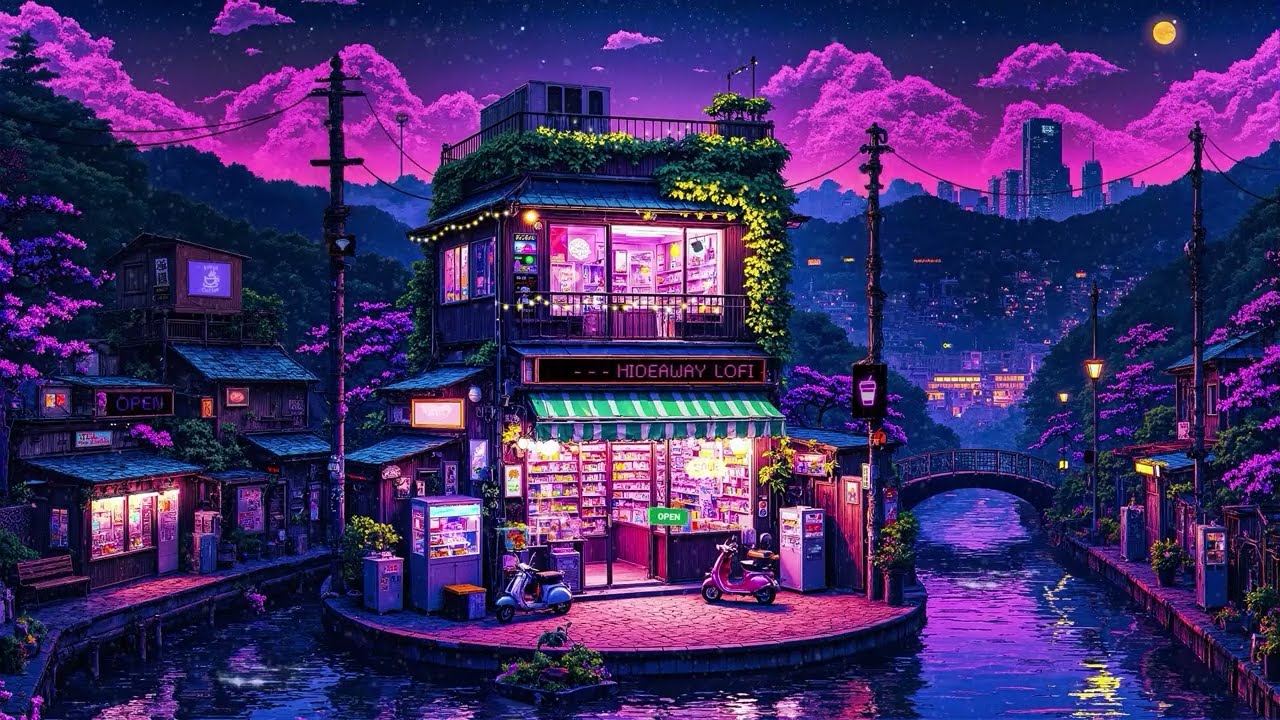 Nighttime Urban City ~ Lofi Hip Hop Radio ~ Lofi Chill Beats to Study, Relax