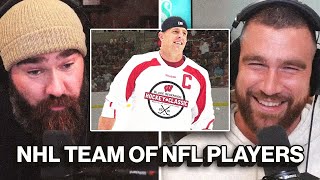 Celebrity Travis and Jason draft their ultimate hockey starting five using only NFL players past and present Wealth