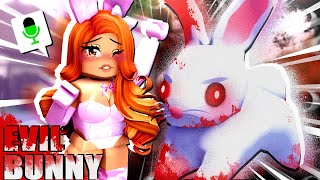 I Became an EVIL BUNNY in Roblox Da Hood Voice Chat