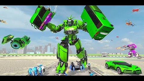 Bus Robot Car War - Robot Game - Android GamePlay | Walk through a Game