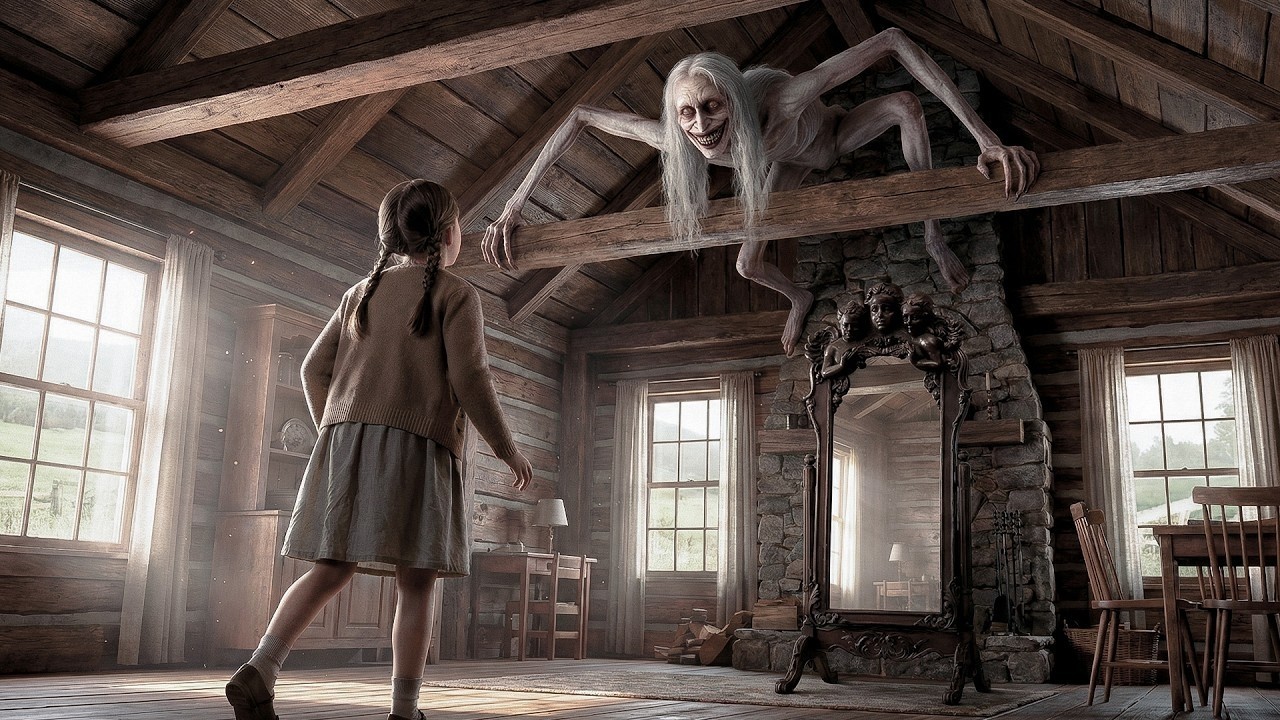 O familie achiziționează o oglindă blestemată, fără să știe că în ea trăiește o creatură infernală