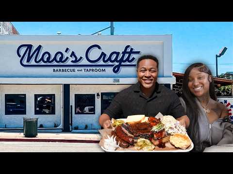 Trying Moo’s Craft BBQ | LA's Ultimate BBQ Experience | ft. @EricaBanks & @DroMontana 