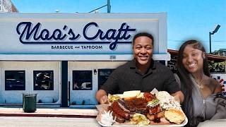 Trying Moo’s Craft BBQ | LA's Ultimate BBQ Experience | ft. @EricaBanks & @DroMontana 