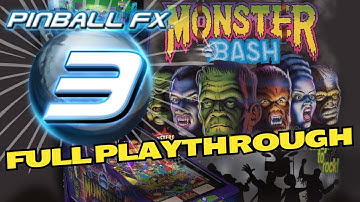 Playing Monster Bash Pinball on Pinball FX3 | High Score - Tutorial - Review | Best Pinball Tables