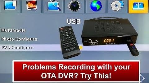 Having Trouble DVR Recording on USB with your Digital TV Converter Box? Do this!