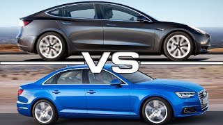 2018 Tesla Model 3 vs 2017 Audi A4