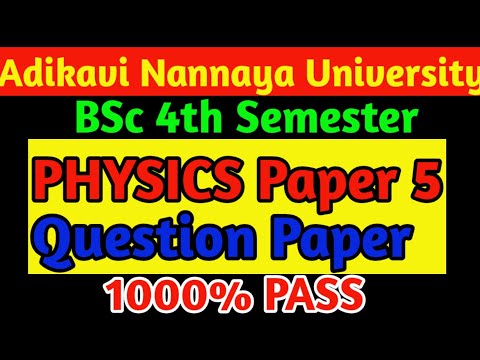 AKNU sem 4 #PHYSICS #Modern_physics Model Question Paper #aknu_4thsem_physics_paper5_model_paper