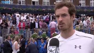 Celebrity 2016 Aegon Championships: Andy Murray winning interview after fifth Queen's Club title Profile