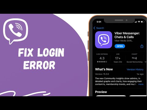 How to Fix Viber Login Error | Problem