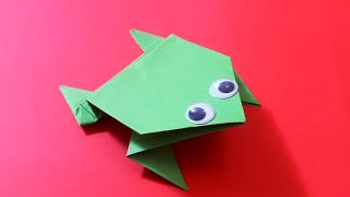 Cara Membuat Origami Katak Lompat 🐸 #2 | Kerajinan Tangan