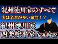 【紀州徳川家/西条松平家】紀州徳川家一門 家系総解説