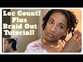 How Many Locs Do I Have? | Loc Count | Braid Out on Short Locs | ChereaVS