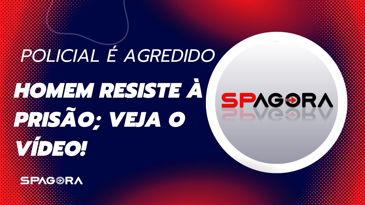 Policial é agredido ao tentar prender homem suspeito