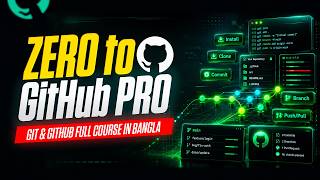 Git & GitHub Full Course in Bangla 2026 | Install, Clone, Commit, Branch, Push/Pull সব A to Z
