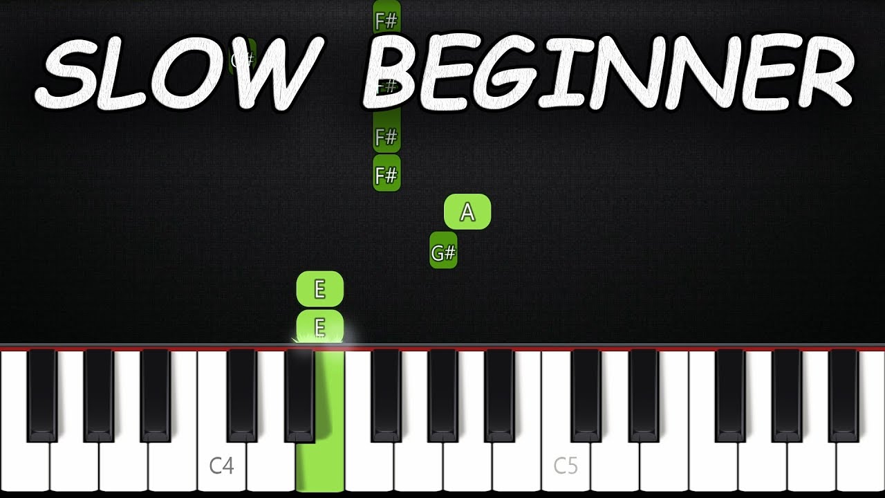 Ievan Polkka | SLOW BEGINNER Piano Tutorial + SHEET MUSIC by Asllen