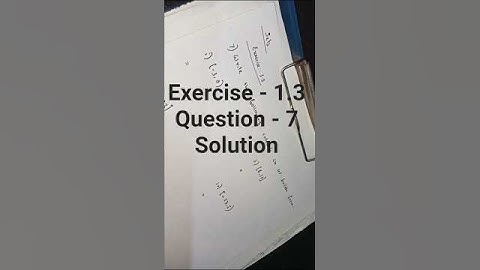 Class 11 Sets | Exercise - 1.3 Q. 7 solution.  #shorts
