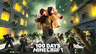 I Spent 100 Days in a Hyper-Evolved Zombie Apocalypse in Minecraft... Here's What Happened...