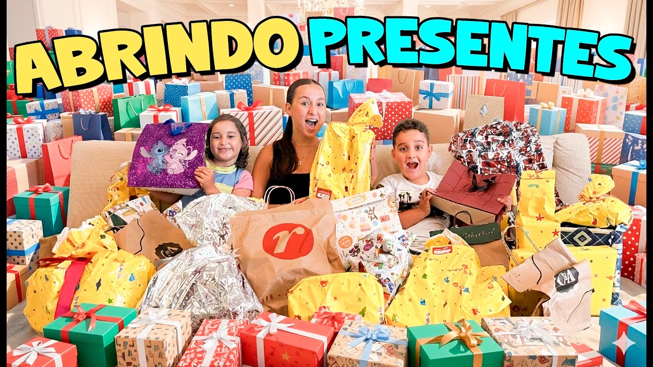 ABRINDO PRESENTE DE ANIVERSÁRIO DOS GÊMEOS!