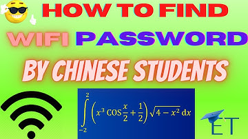 How To Find WiFi Password By Chinese Students/#mathematics /rajnish chaurasia/educational tutorial