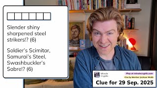Minute Cryptic Clue 461: Slender shiny sharpened steel strikers!? (6) screenshot 5