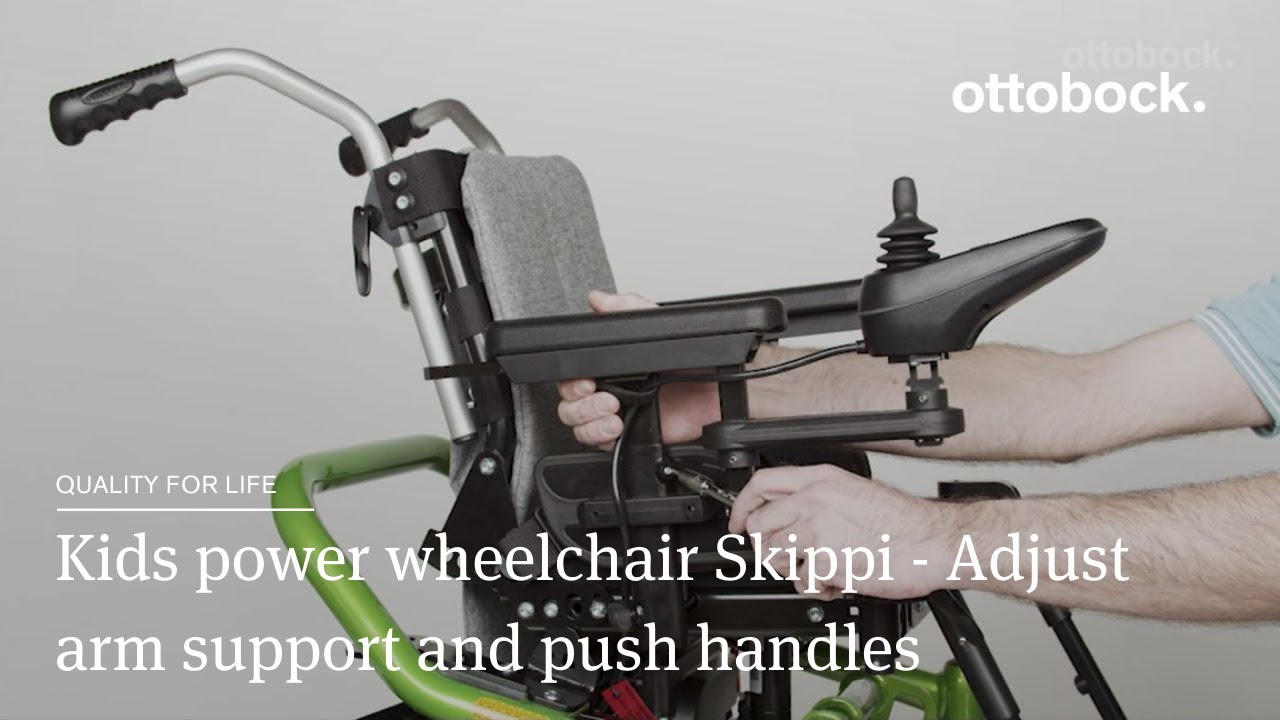 Kids power wheelchair Skippi - Adjust arm support and push handles | Ottobock