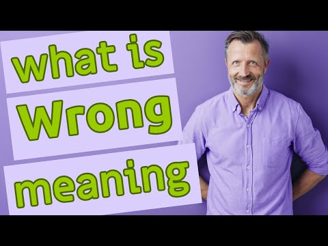 Wrong | Meaning of wrong