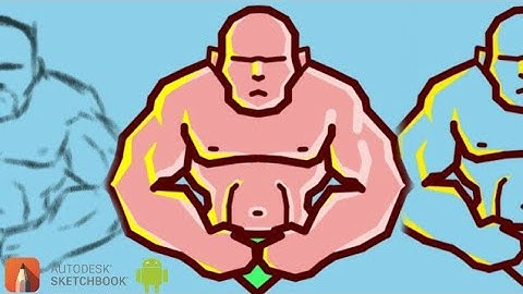 How to Draw Cartoon Character in AUTODESK SKETCHBOOK [ ANDROID ][ TIMELAPSE ] 2019.