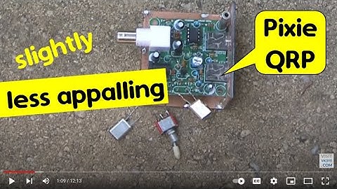 Making the Pixie QRP transceiver kit slightly less appalling