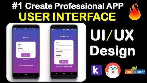 #1 How to Create Professional Login and SignUp UI / UX design for our Application kodular(2020).