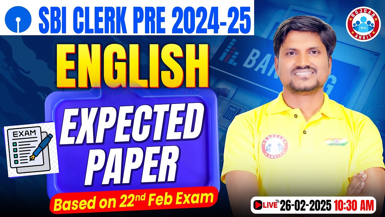SBI Clerk English Memory Based Paper 2025 | SBI Clerk Pre English 22 ...
