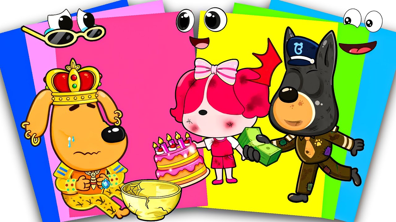 BROKEN LABRADOR Finds Hope PAPILON & DOBIE Save Him — True Friends Stay | Paper DIY Sticker Book