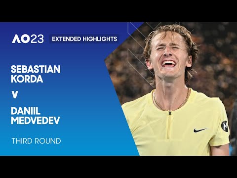 Sebastian korda v daniil medvedev extended highlights | australian open 2023 third round