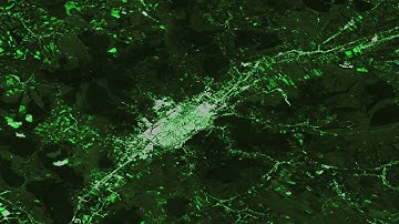 NDVI (normalized difference vegetation index) image calculated in SNAP