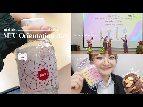 uni diaries ep. 05 📚🍎: a day as a staff at MFU new international students orientation ♡