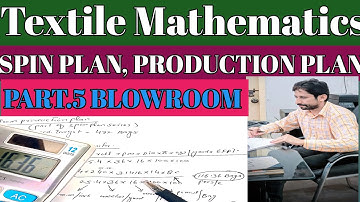 blow room production plan | blow room production Formula| blow room production calculations