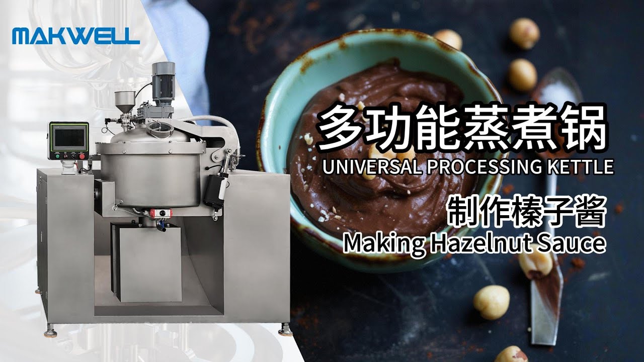 How to make hazelnut paste with steam cooking mixer
