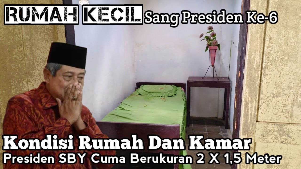 Rumah Tua Presiden SBY Hanya Berukuran 2 Meter X 1,5 Meter Saja Jauh Dari Kata Mewah