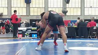 2024 SFU International Open Wrestling 79KG Semi-Final Arash Rasti VS Mark Schwichenb