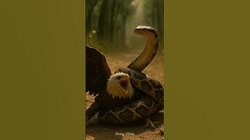 "Python Attacks Eagle 🐍🦅😱 Rescue Team Saves It Just in Time!" #shorts #viralshorts #eagles #python