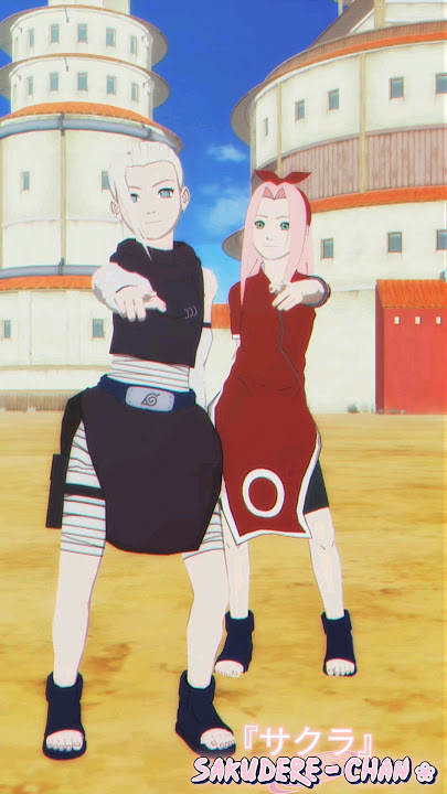 【 MMDナルトNARUTO 】- Между нами провода / Da Da Da. Ino Yamanaka & Sakura Haruno — #mmd #naruto #shorts